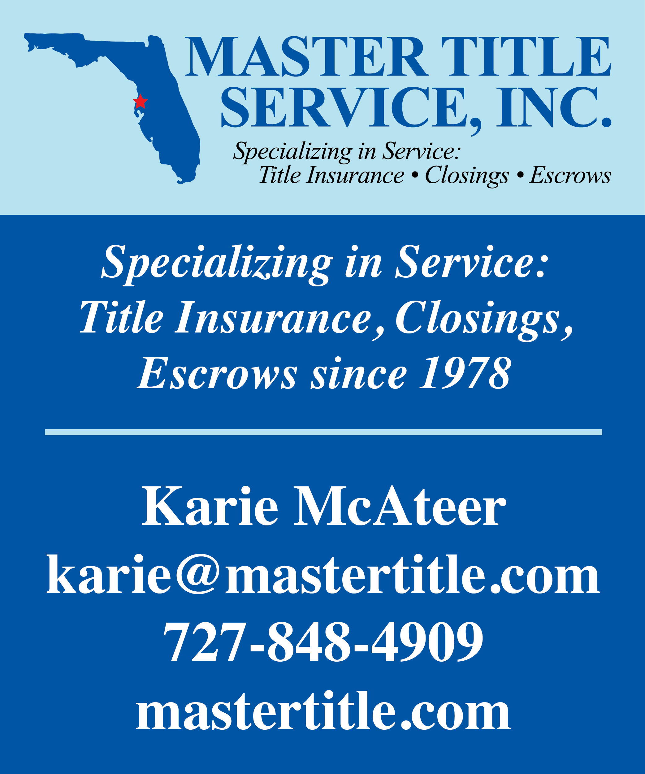 Master Title Service Website Banner Ad