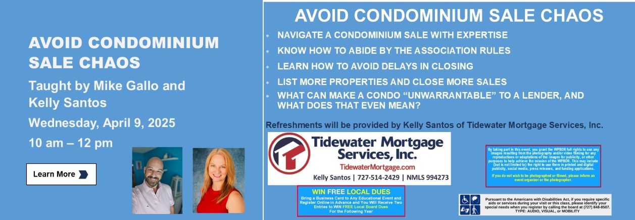 Avoid Condominium Sale Chaos Class Description