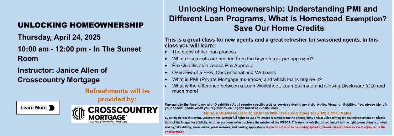 Unlocking Homeownership Class Description