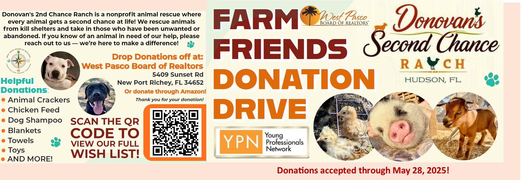 Farm Friends Donation Drive Description