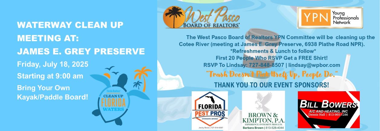 Waterway Clean Up Event Description
