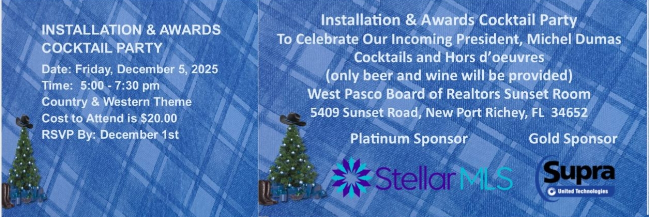 Installation and Awards Cocktail Party-December 5, 2025 Description