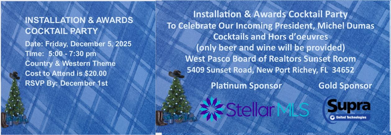 Installation and Awards Cocktail Party-December 5, 2025 Description