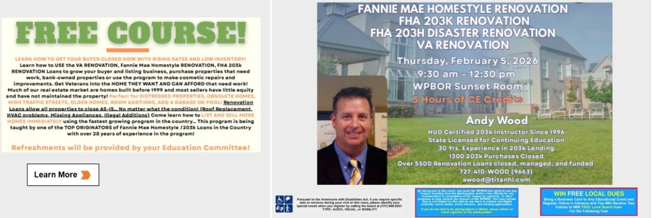 Renovation Specialist Class Description