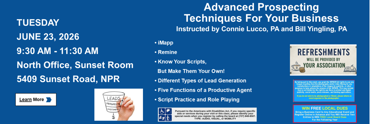 Advanced Prospecting Techniques For Your Business Class Description
