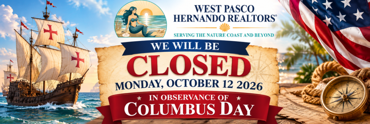 Columbus Day Closure Sign
